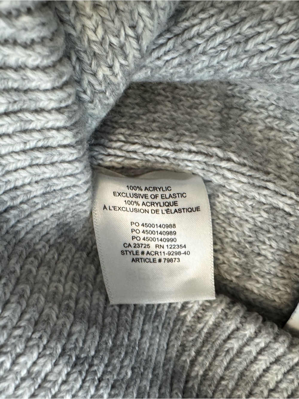 Main Character Soft Ribbed Beanie - Light Gray - Picture 4 of 4